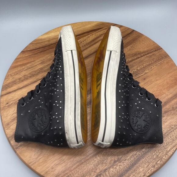 Converse All Stars CTAS John Varvatos Shoes Mens 7 Womens 9 Black Mini Stud RARE - Picture 6 of 8